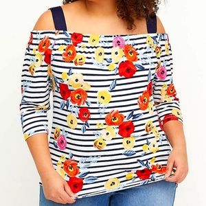 Lane Bryant cold shoulder top